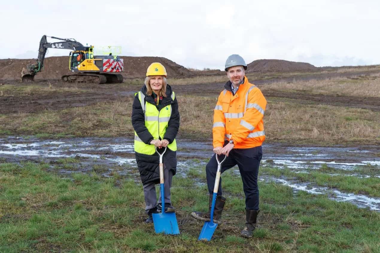 First spade being turned at Duneshill in Stirling