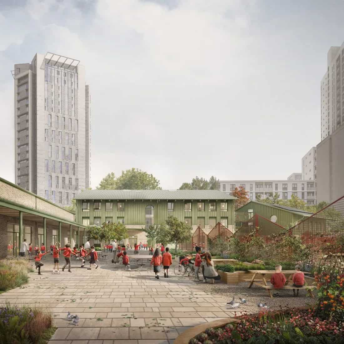Pic of Maccreanor Lavington's primary school in Stratford, London