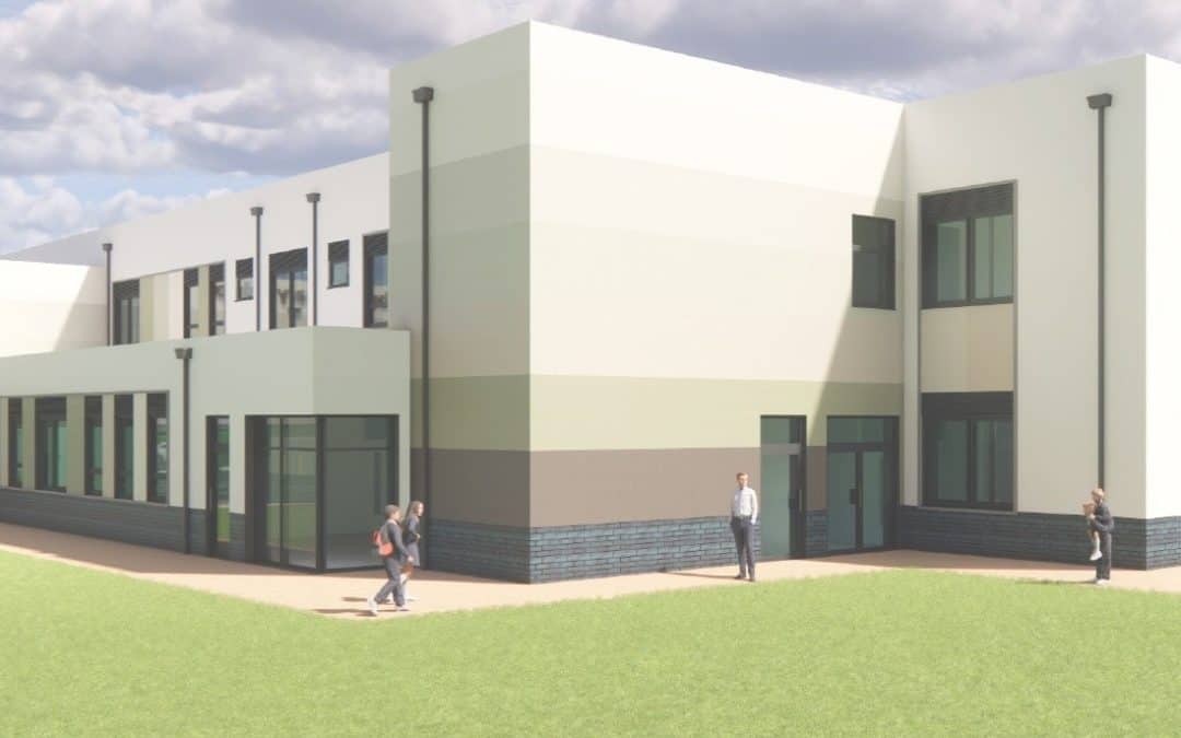 pic of the primary school Willmott Dixon is building in Leicetershire