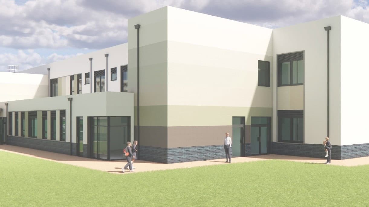 pic of the primary school Willmott Dixon is building in Leicetershire
